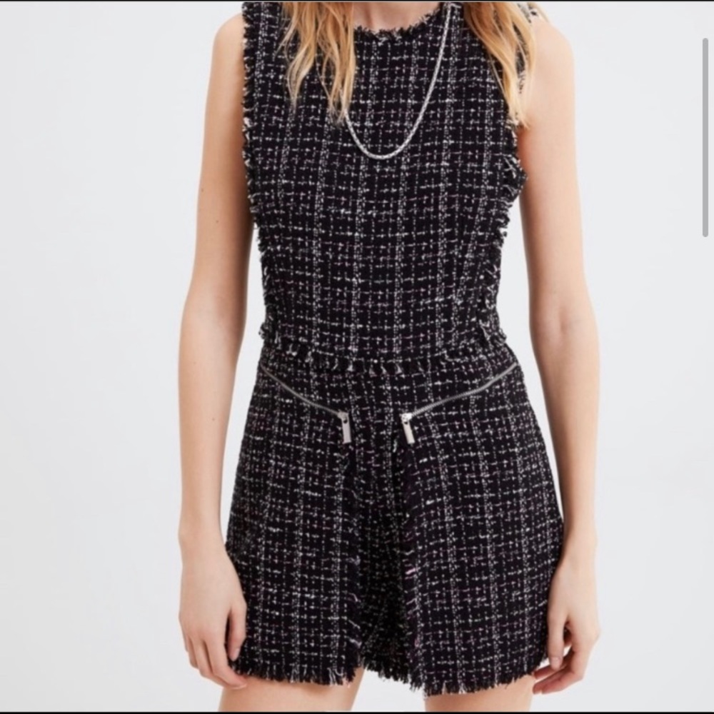 Zara Tweed Playsuit